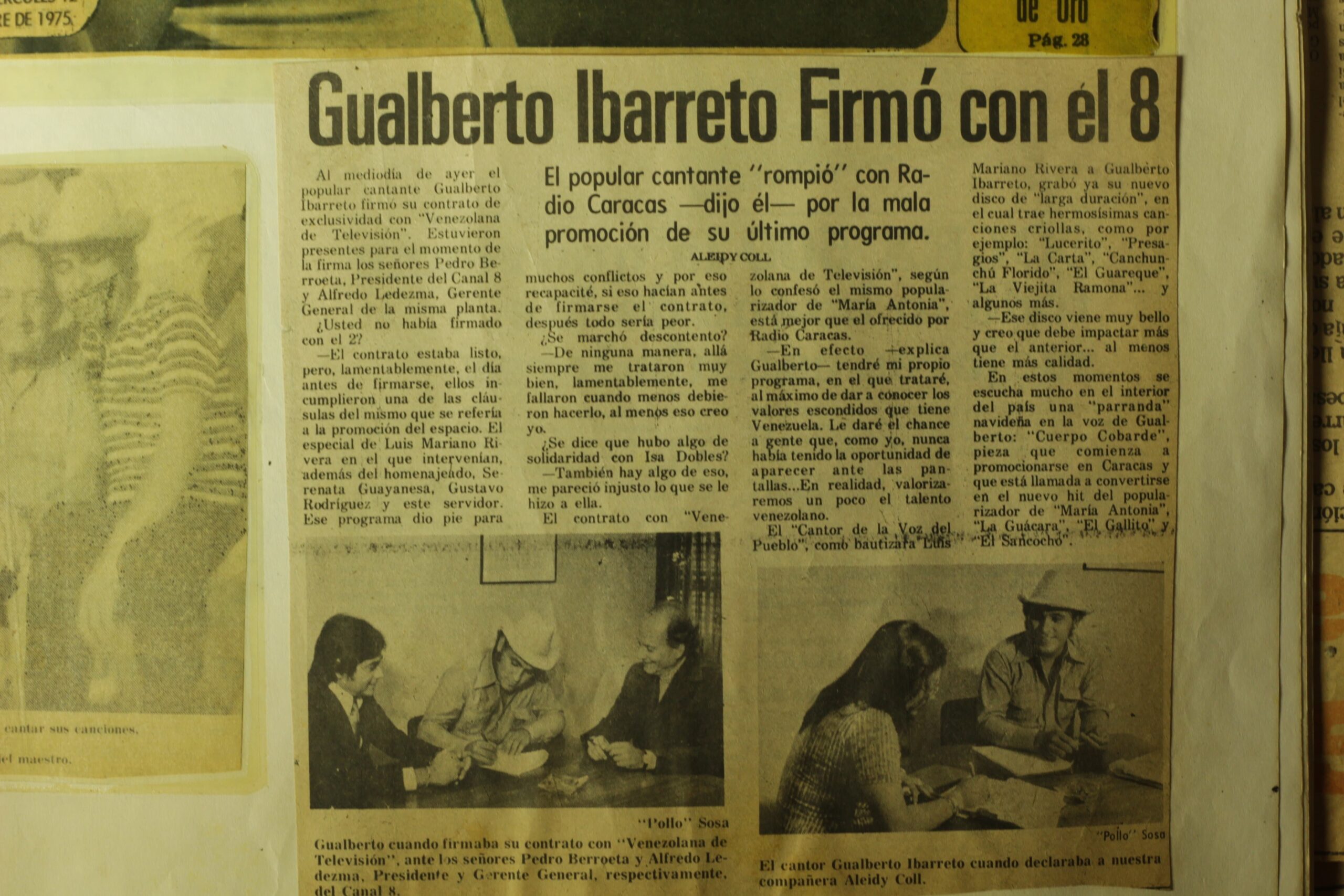 Nota de Prensa Gualberto Ibarreto